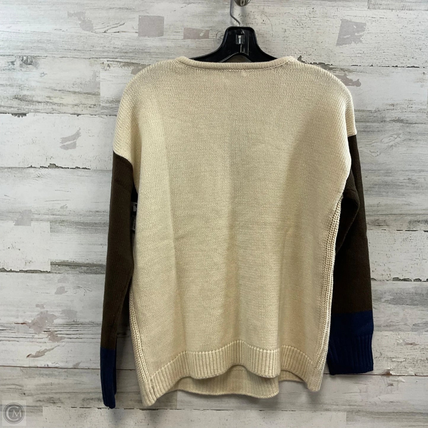 Sweater By Lascana In Brown & Cream, Size: Xs
