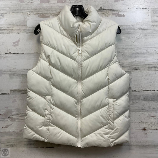 Vest Puffer & Quilted By Cole-haan In Cream, Size: L