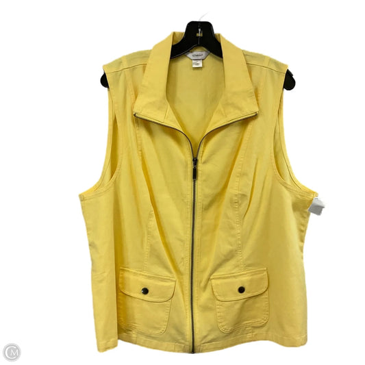 Vest Other By Cj Banks In Yellow, Size: Xl