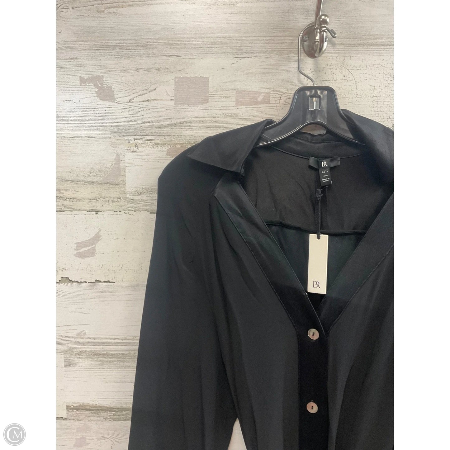 Dress Casual Maxi By Banana Republic In Black, Size: LP