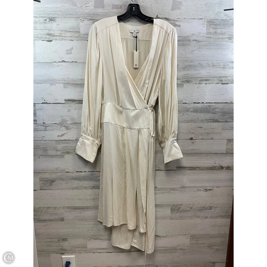Dress Casual Midi By Banana Republic In Cream, Size: L
