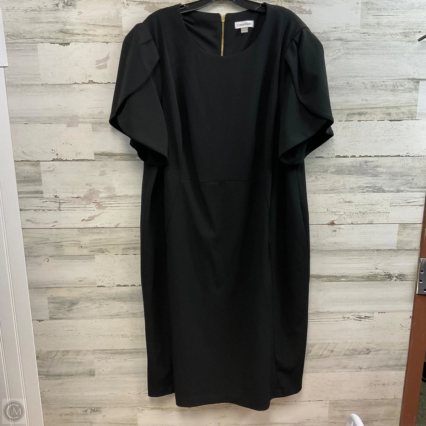 Dress Work By Calvin Klein In Black, Size: 3x
