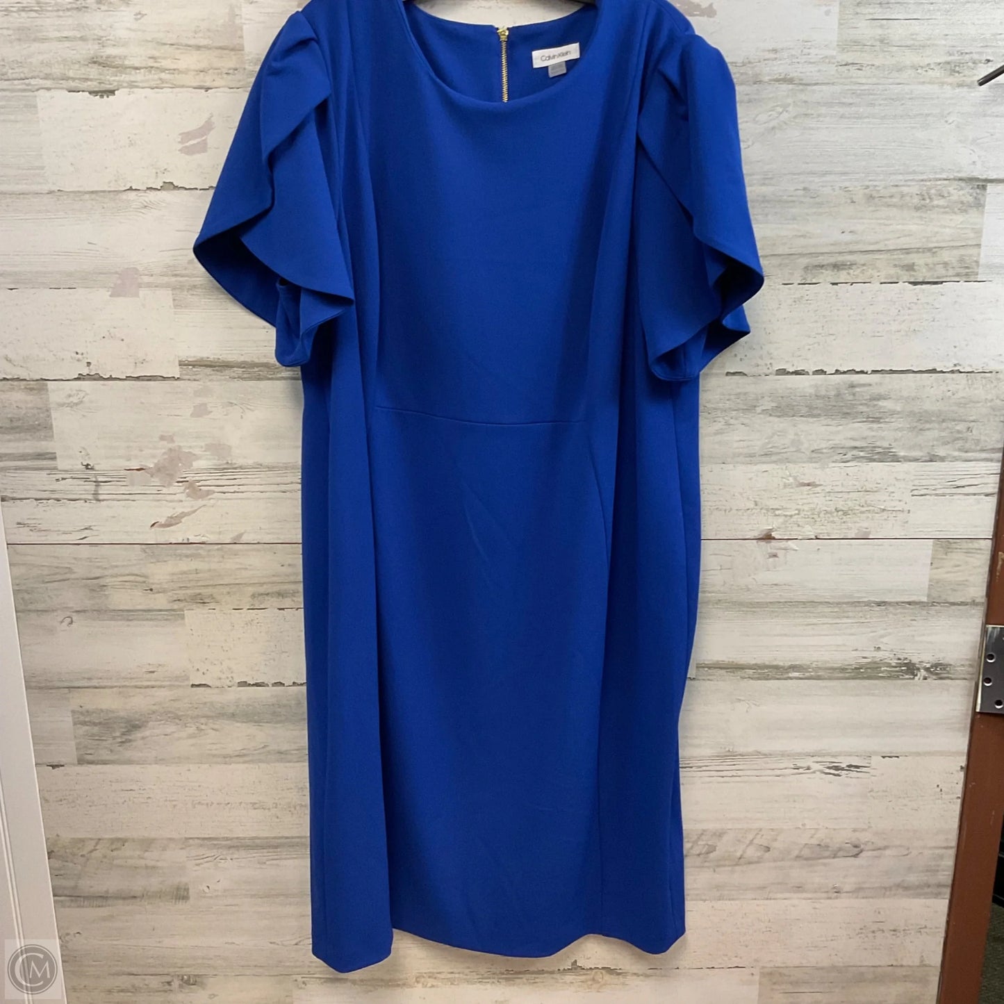Dress Work By Calvin Klein In Blue, Size: 3x