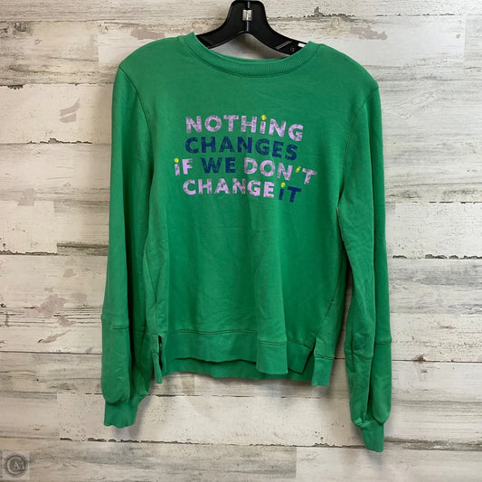 Top Long Sleeve By Maeve In Green, Size: Xs