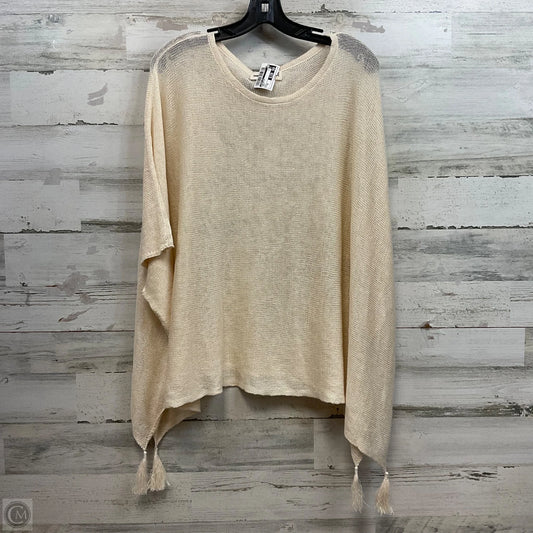 Sweater Short Sleeve By Johnny Was In Cream, Size: Xs