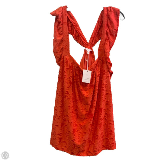 Top Sleeveless By Lc Lauren Conrad In Orange, Size: 3x