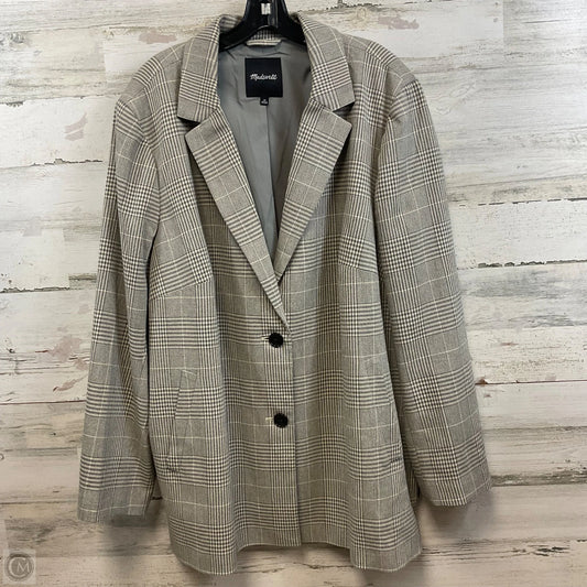 Blazer By Madewell In Grey, Size: 3x