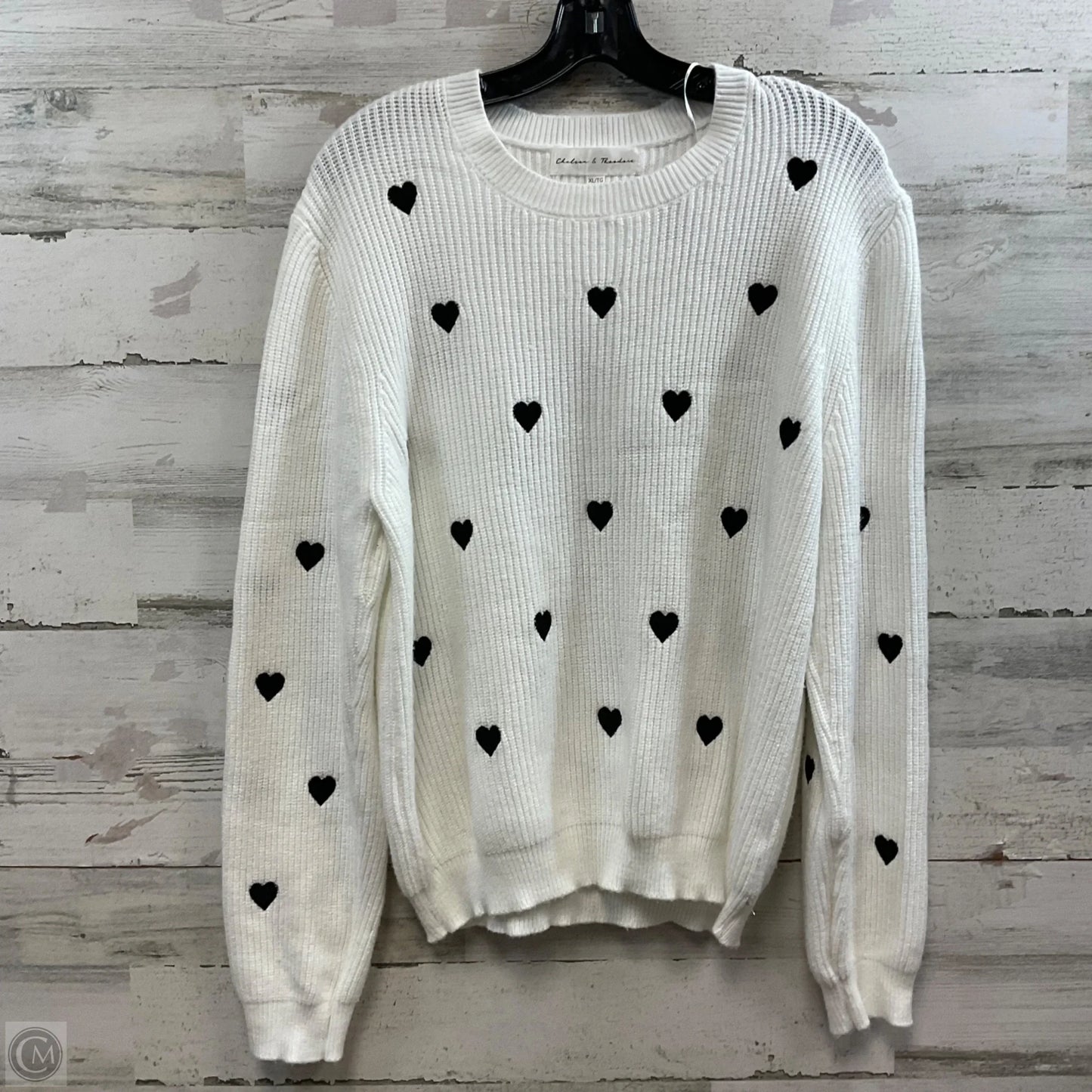 Sweater By Chelsea And Theodore In White, Size: Xl
