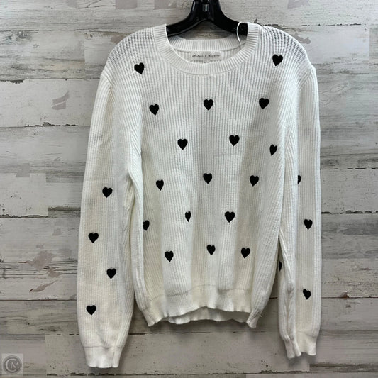 Sweater By Chelsea And Theodore In White, Size: Xl