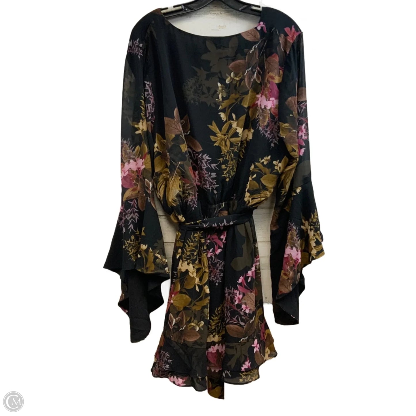 Dress Casual Short By City Chic In Black & Pink, Size: L