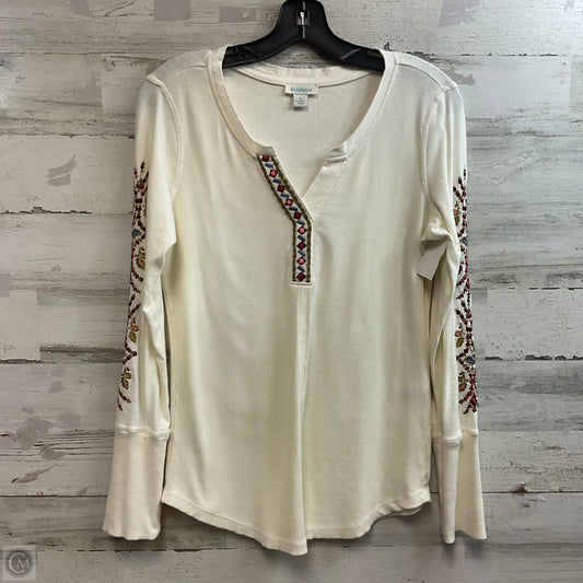 Top Long Sleeve By Sundance In Cream, Size: S