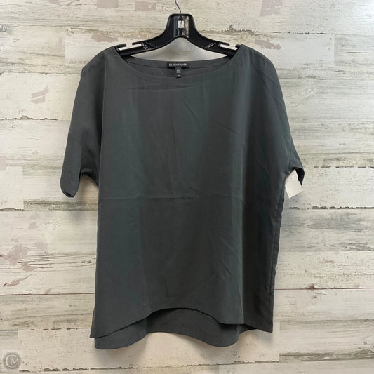 Top Short Sleeve By Eileen Fisher In Grey, Size: S