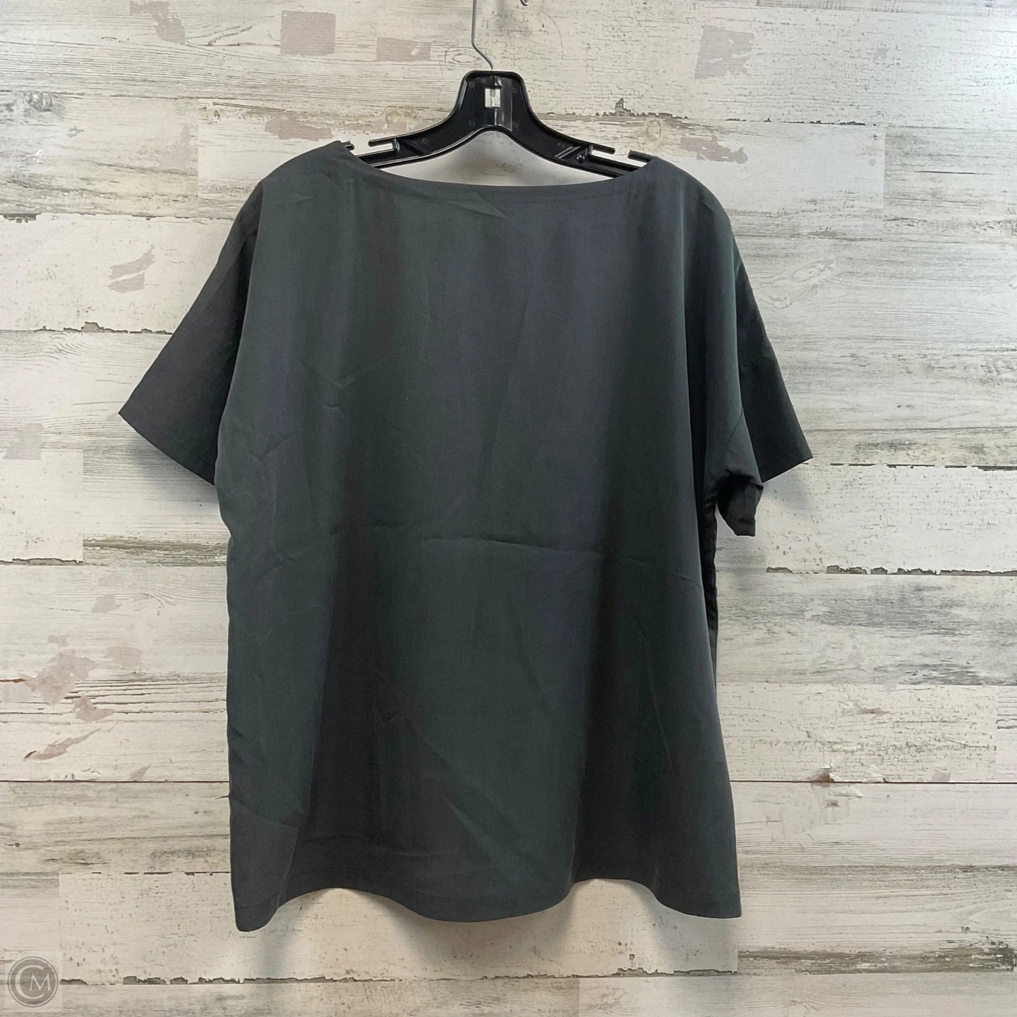 Top Short Sleeve By Eileen Fisher In Grey, Size: S
