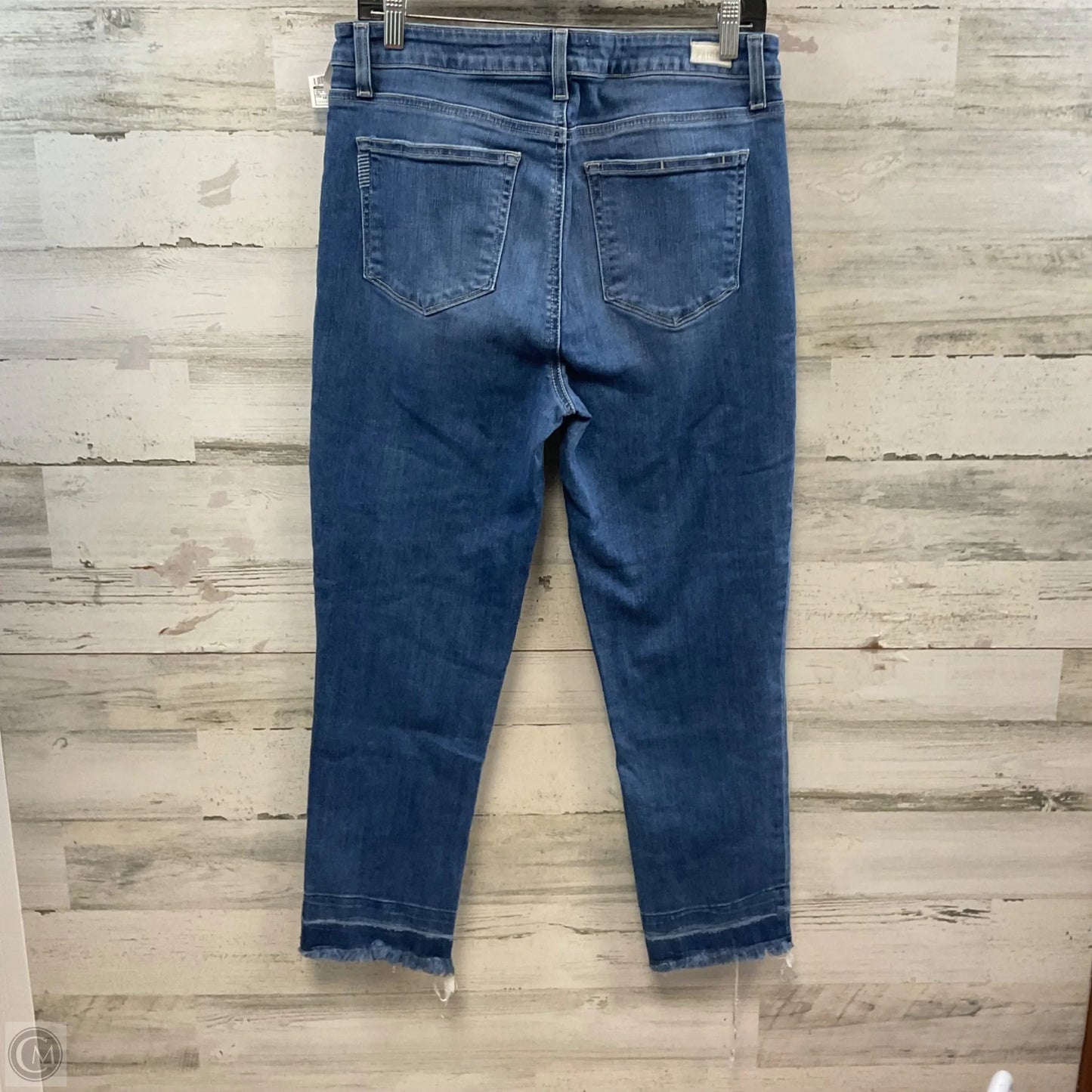 Jeans Cropped By Paige In Blue Denim, Size: 12
