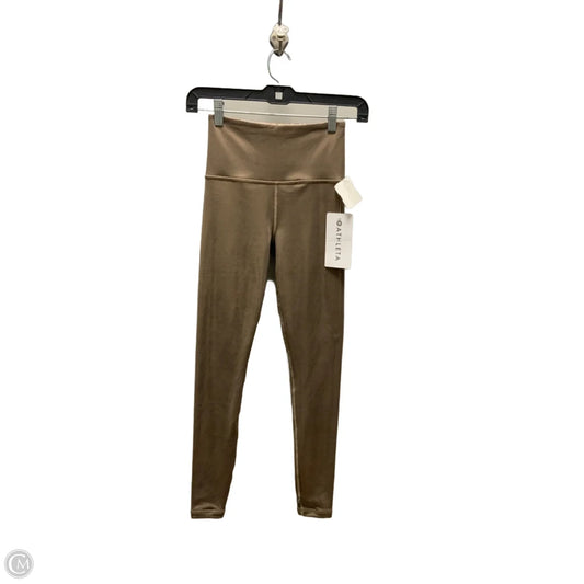 Athletic Leggings By Athleta In Gold, Size: Xxs