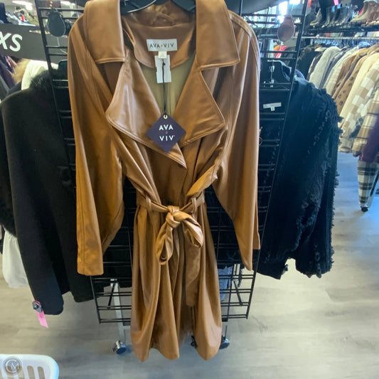Coat Other By Ava & Viv In Brown, Size: 2x