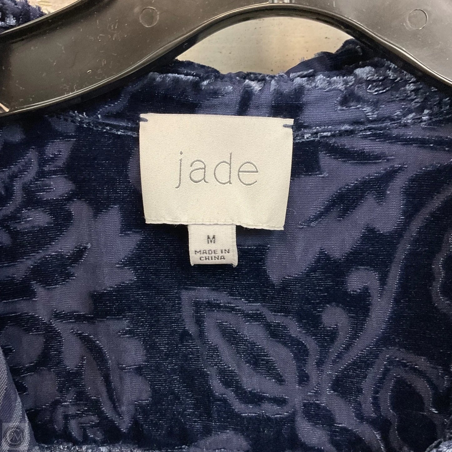 Blouse Long Sleeve By Jade In Blue, Size: M