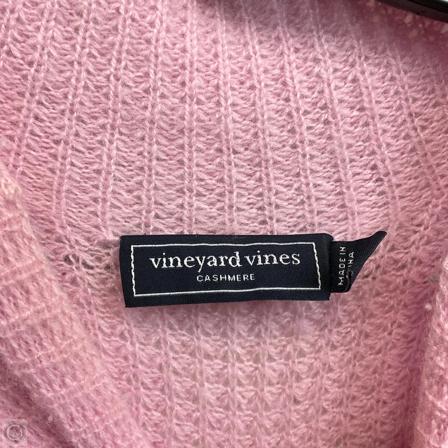 Sweater By Vineyard Vines In Pink, Size: L
