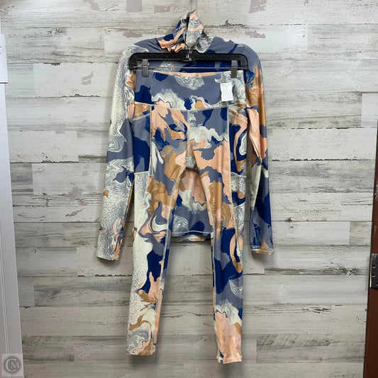 Athletic Pants 2pc By Dsg Outerwear In Blue & Brown, Size: S