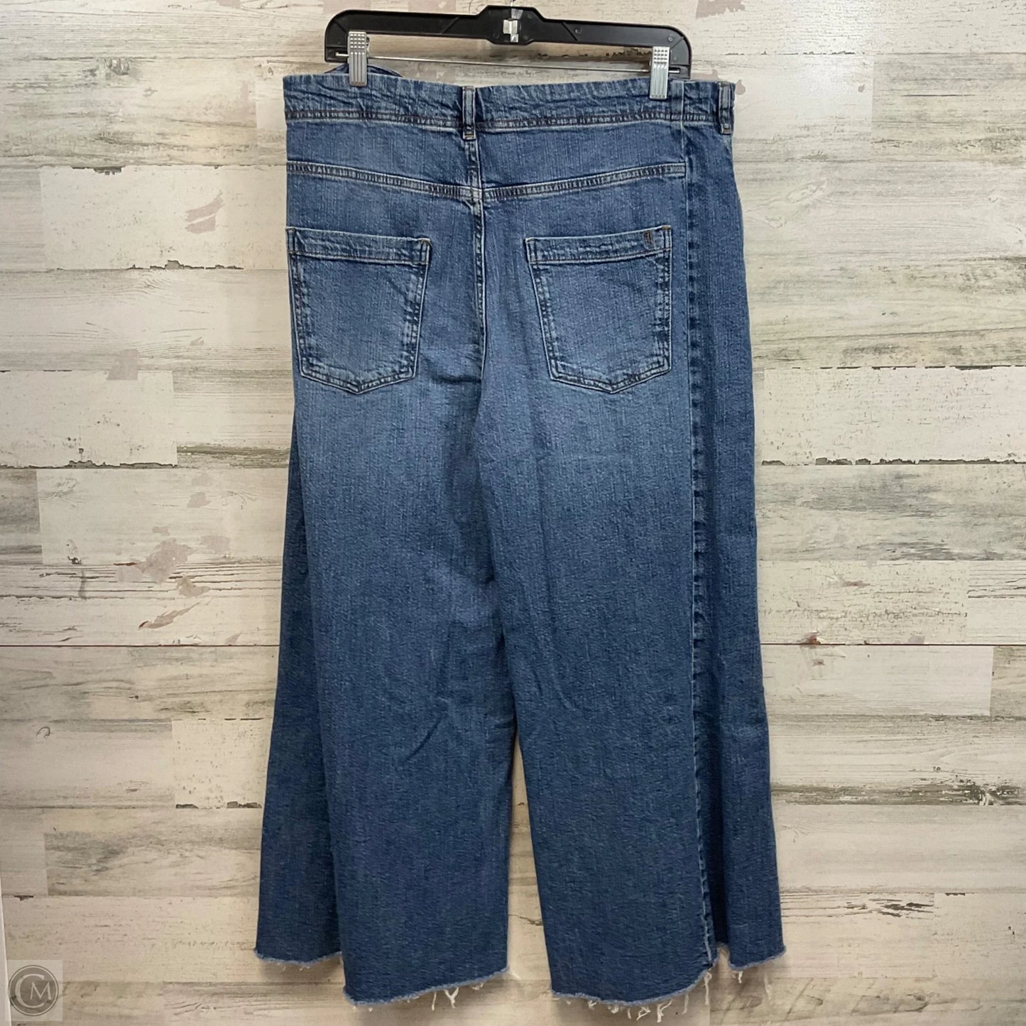 Jeans Wide Leg By Pilcro In Blue Denim, Size: 14