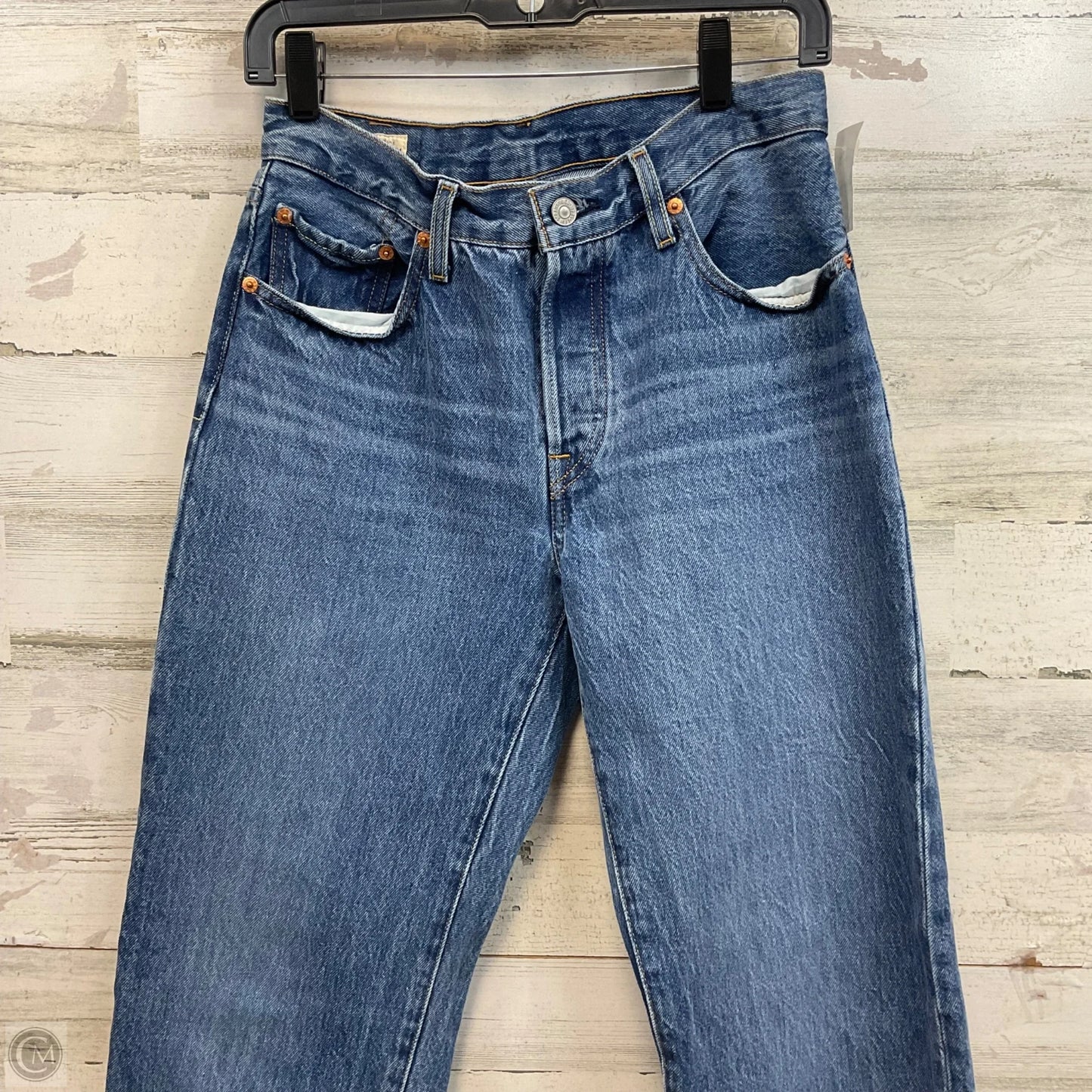 Jeans Wide Leg By Levis In Blue Denim, Size: 2