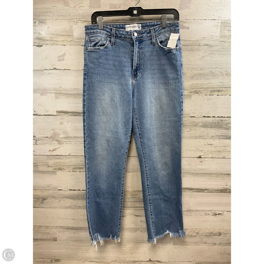 Jeans Boot Cut By Just Black In Blue Denim, Size: 8