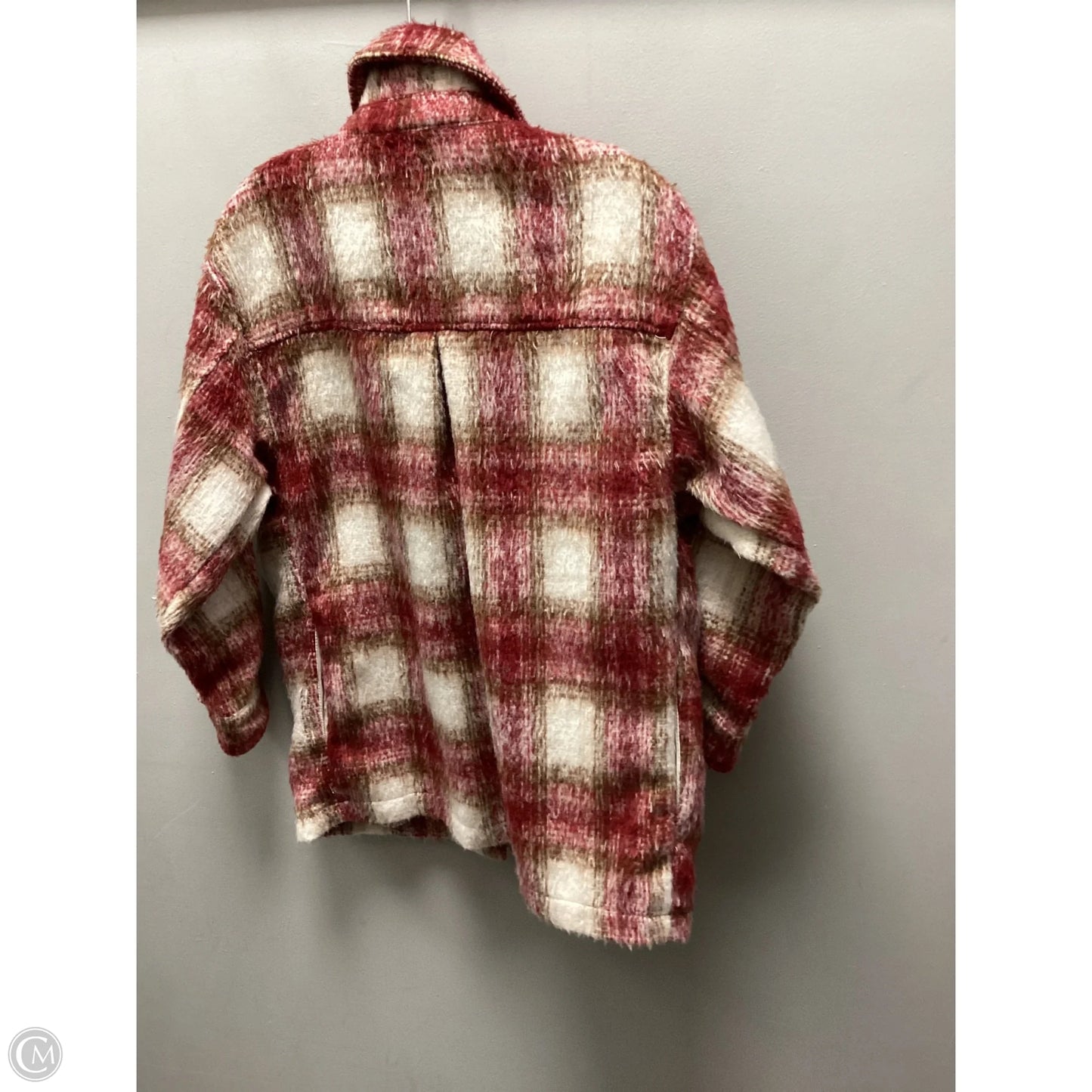Jacket Shirt By Zara In Red, Size: M