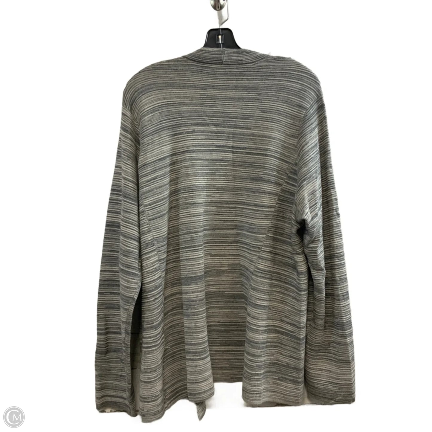 Sweater Cardigan By Eileen Fisher In Grey, Size: 2x