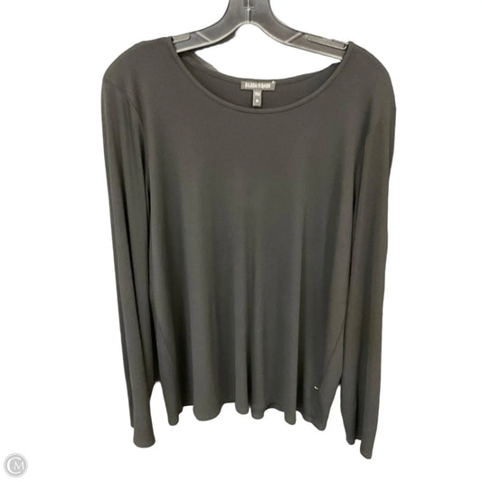 Top Long Sleeve By Eileen Fisher In Black, Size: Xl