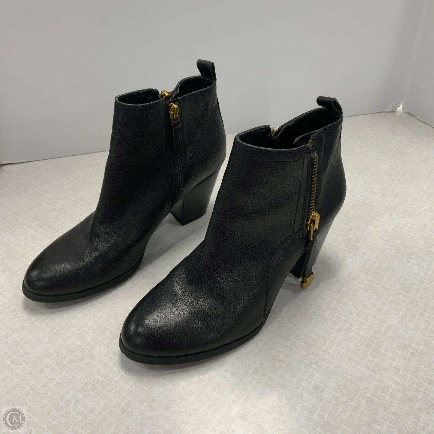 Boots Ankle Heels By Franco Sarto In Black, Size: 6