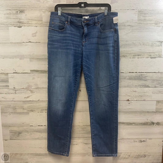 Jeans Straight By Eileen Fisher In Blue Denim, Size: 10