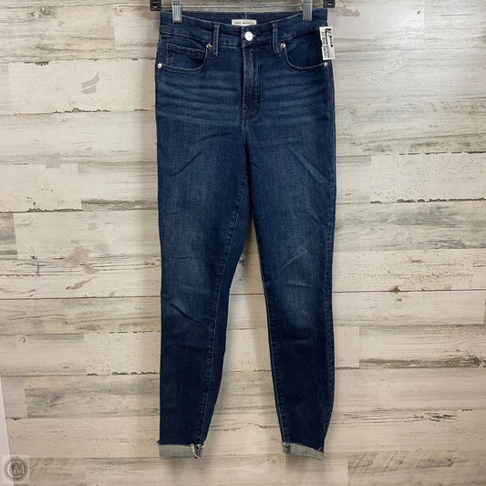 Jeans Skinny By Good American In Blue Denim, Size: 2