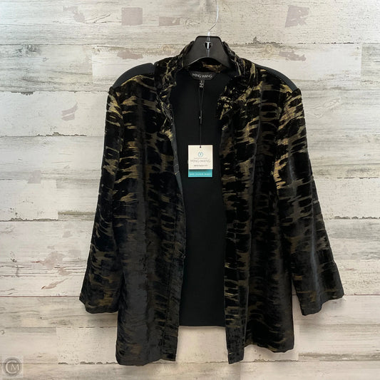 Jacket Other By Ming Wang In Black & Gold, Size: L