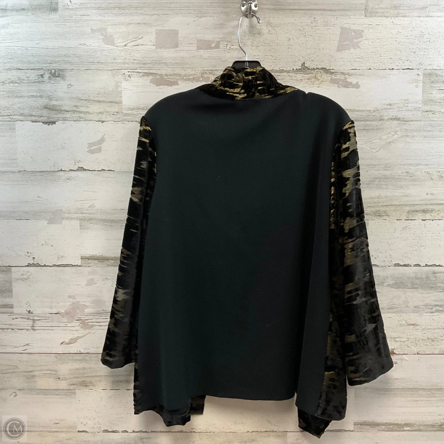 Jacket Other By Ming Wang In Black & Gold, Size: L