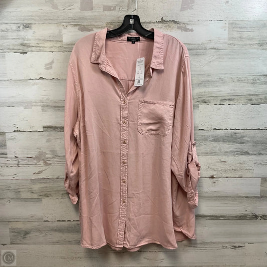 Blouse Long Sleeve By Velvet Heart In Pink, Size: 2x