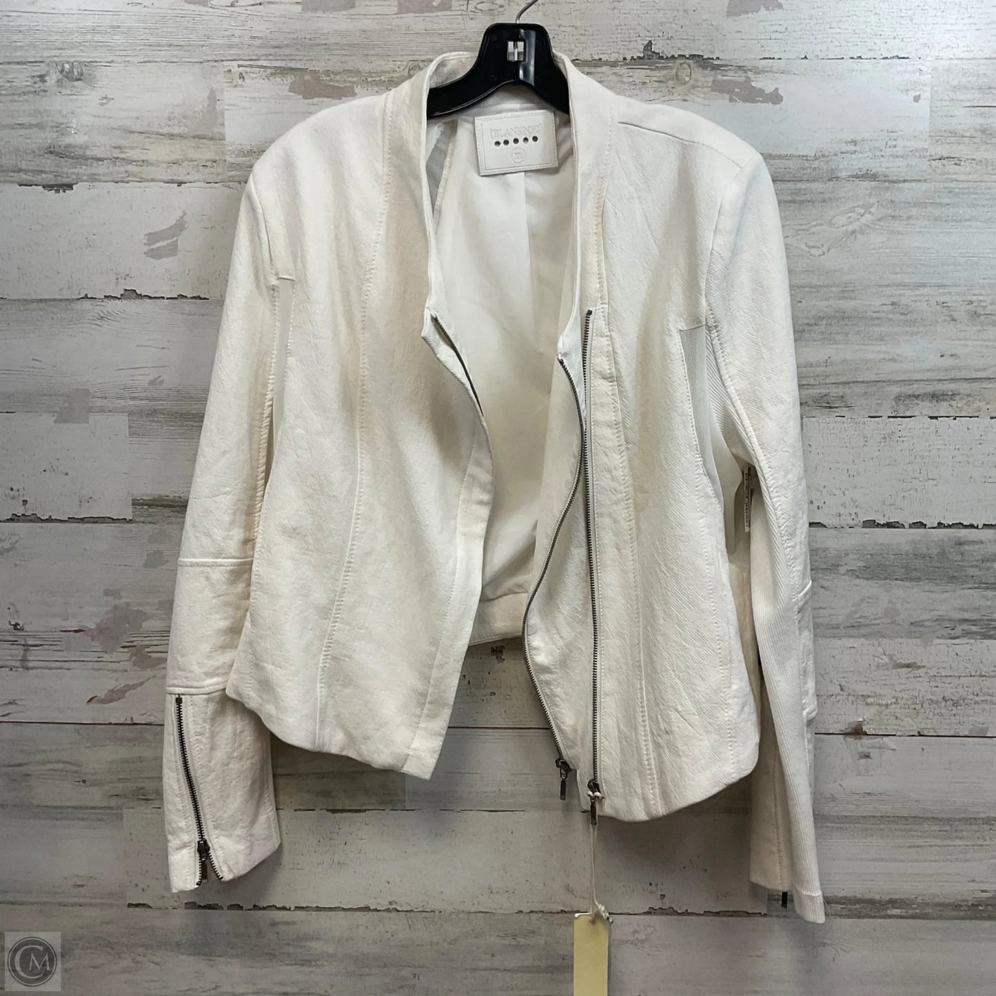 Jacket Moto By Blanknyc In Cream, Size: Xl