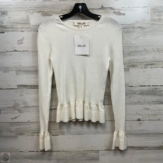 Sweater Designer By Diane Von Furstenberg In Cream, Size: S