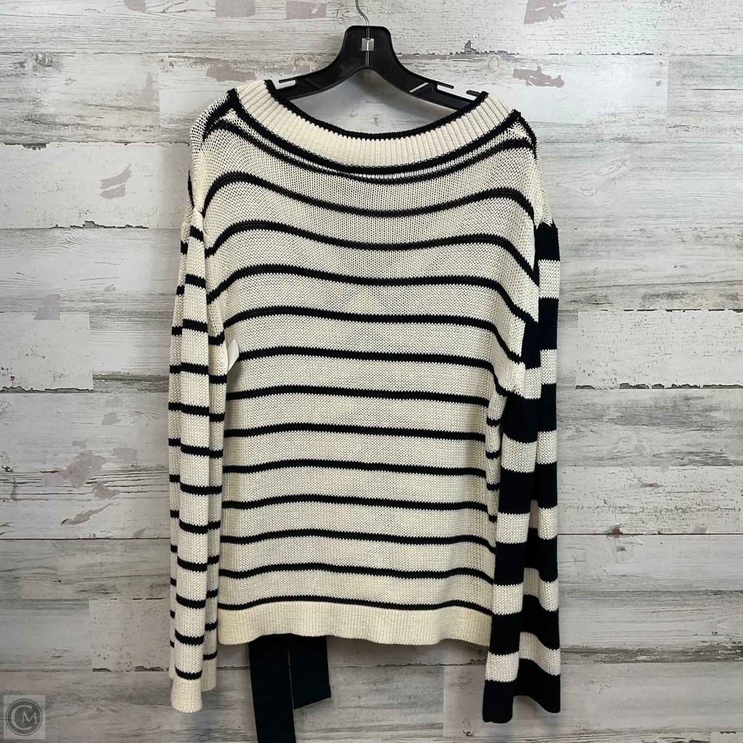 Sweater By Monse In Black & Cream, Size: M