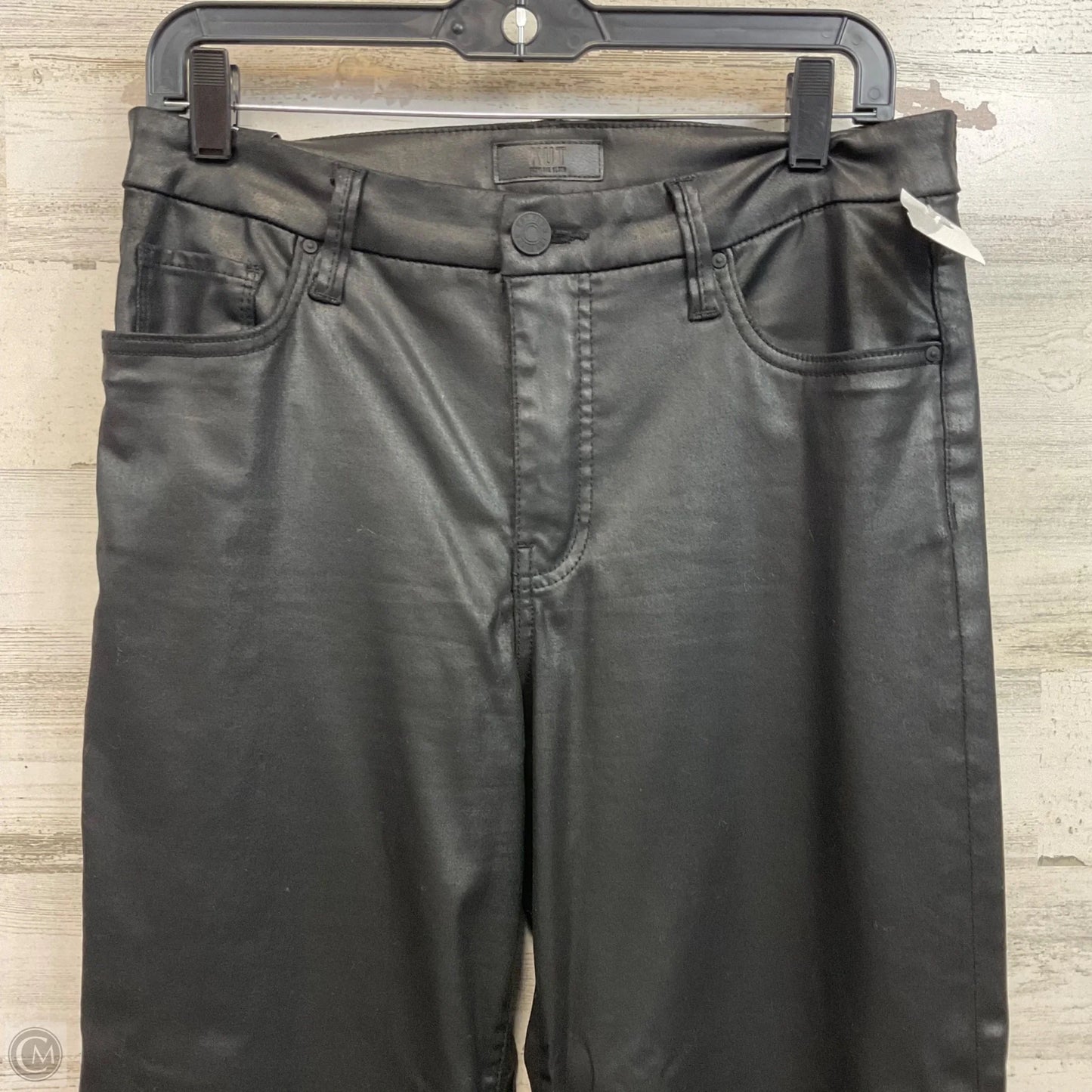 Jeans Wide Leg By Kut In Black Denim, Size: 8p