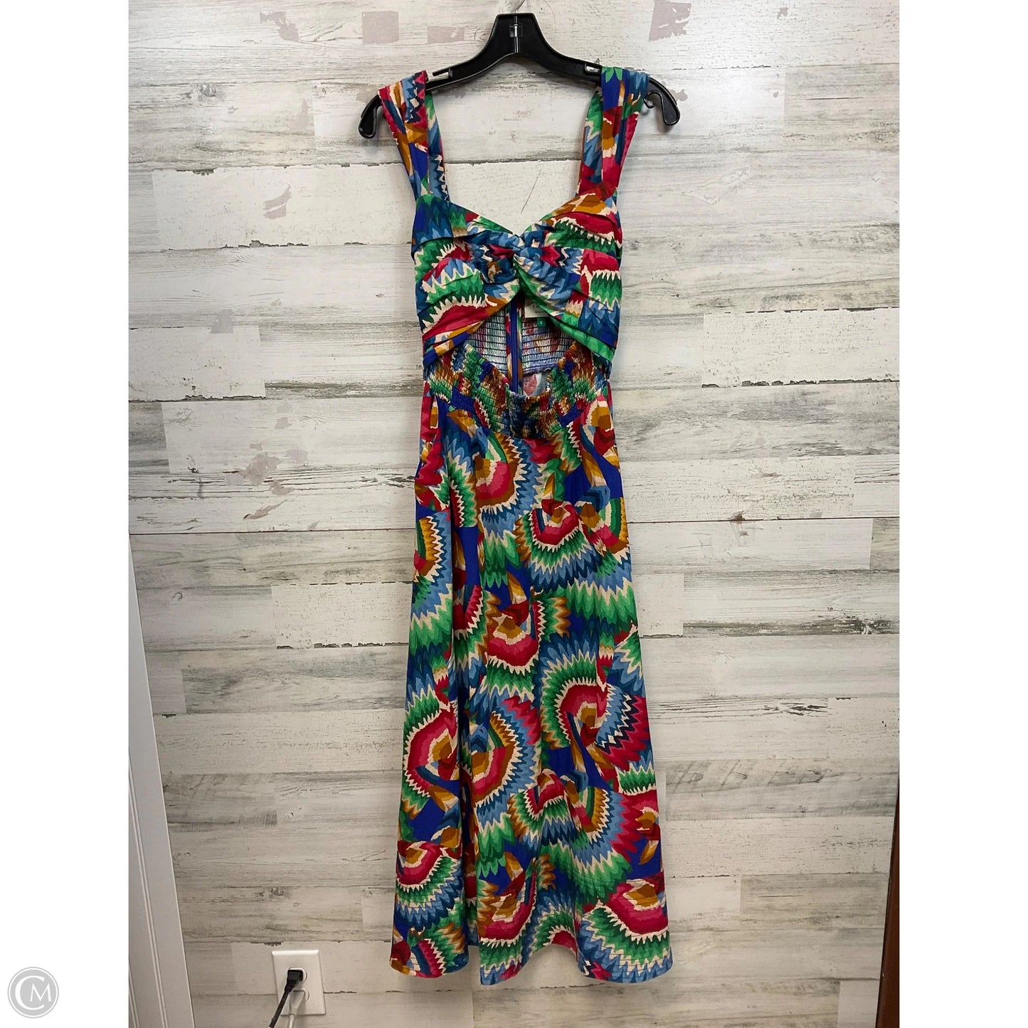 Dress Casual Maxi By Farm Rio In Blue & Green, Size: S