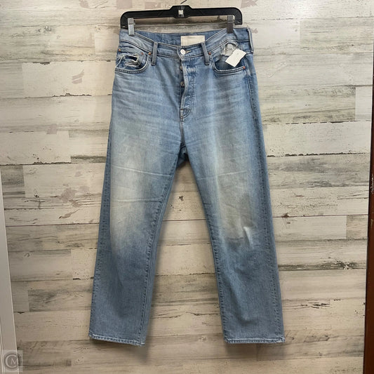 Jeans Straight By Mother In Blue Denim, Size: 4