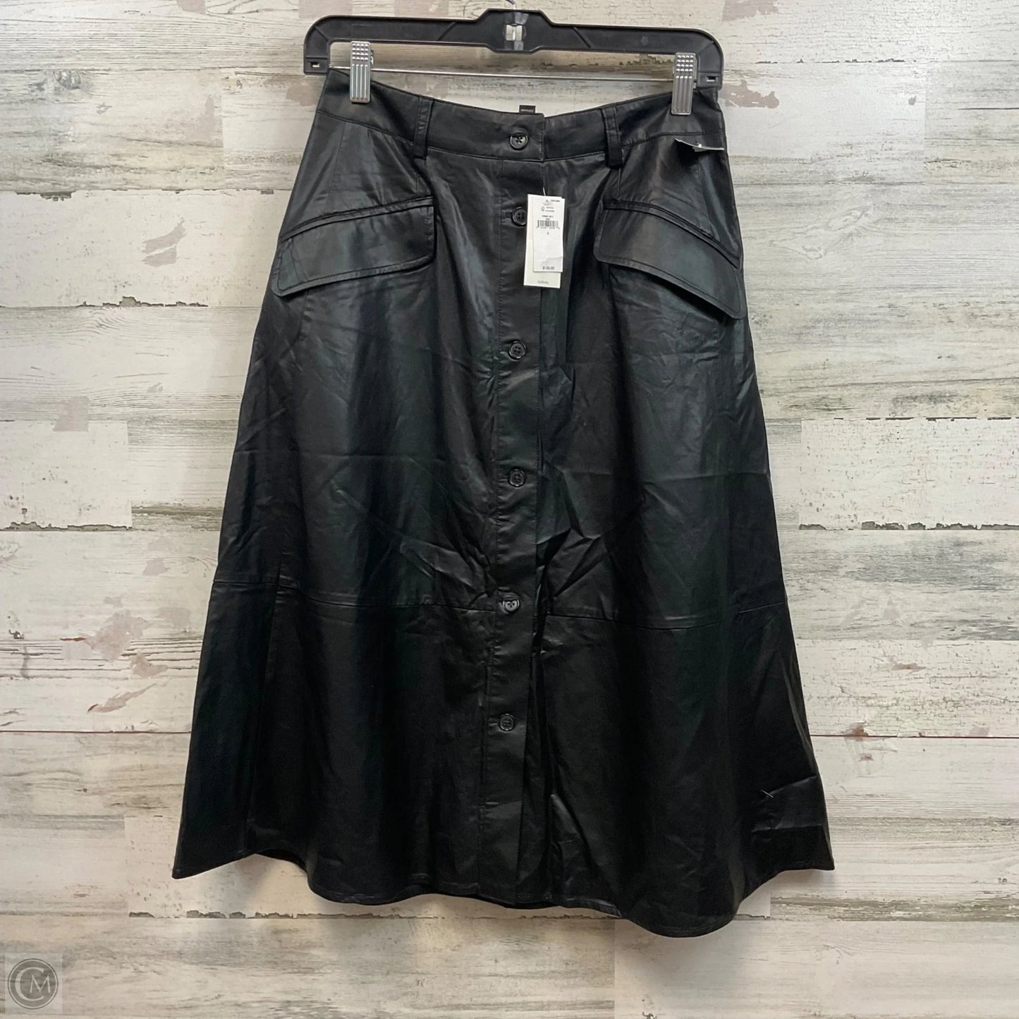 Skirt Midi By Banana Republic In Black, Size: 2