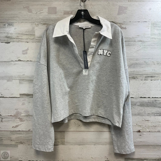 Top Long Sleeve Designer By Rebecca Minkoff In Grey, Size: M