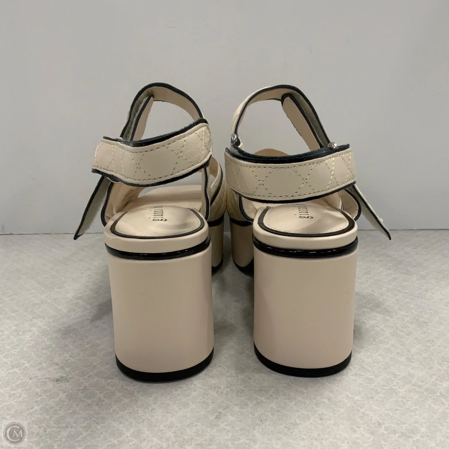 Sandals Heels Block By Gianni Bini In Cream, Size: 9.5