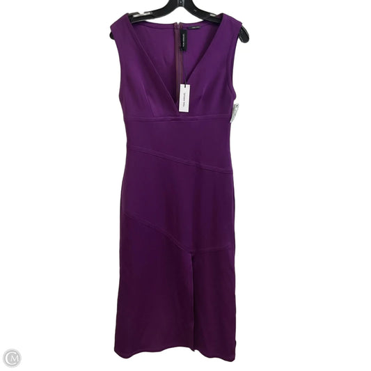 Dress Party Midi By YIGEL AZROUEL In Purple, Size: M
