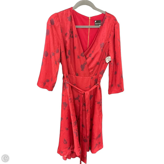 Dress Casual Midi By MAISON TARA In Red, Size: M
