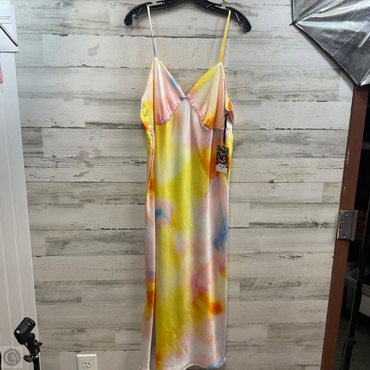Dress Party Long By Target-designer In Pink & Yellow, Size: Xl