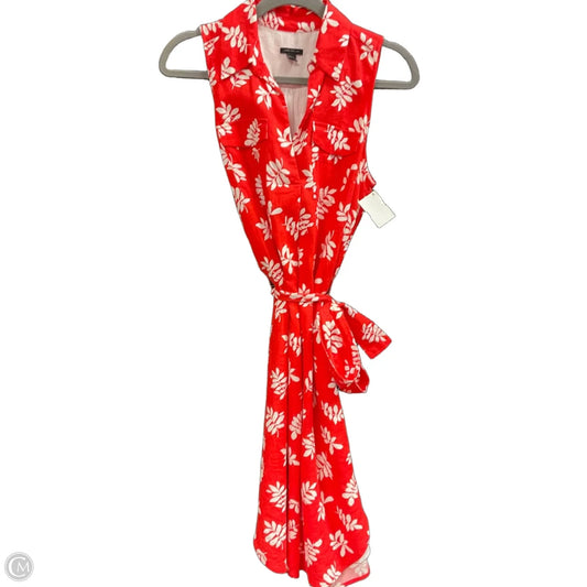 Dress Casual Midi By Ann Taylor In Red, Size: Sp