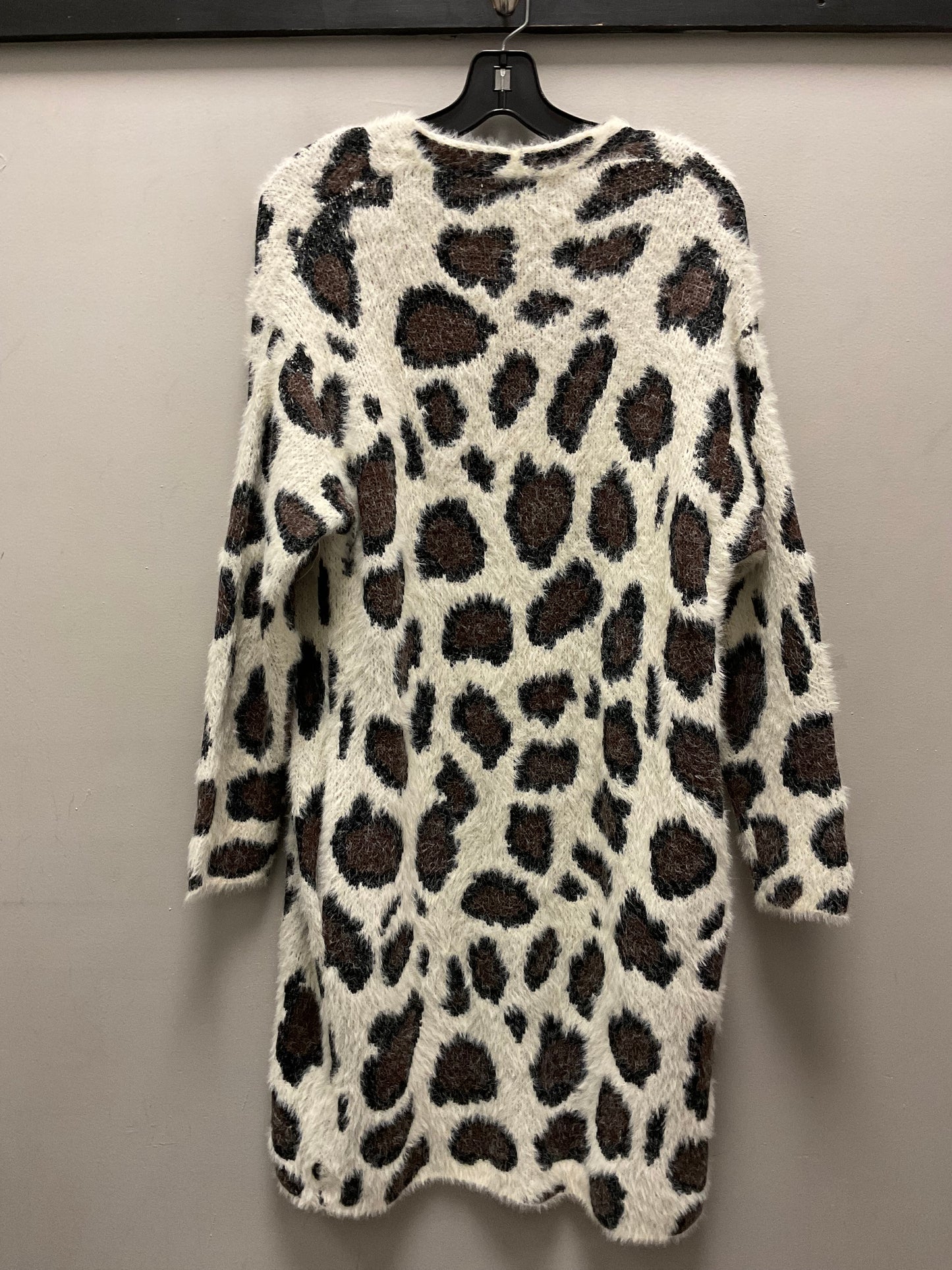 Sweater Cardigan By She + Sky In Animal Print, Size: Onesize