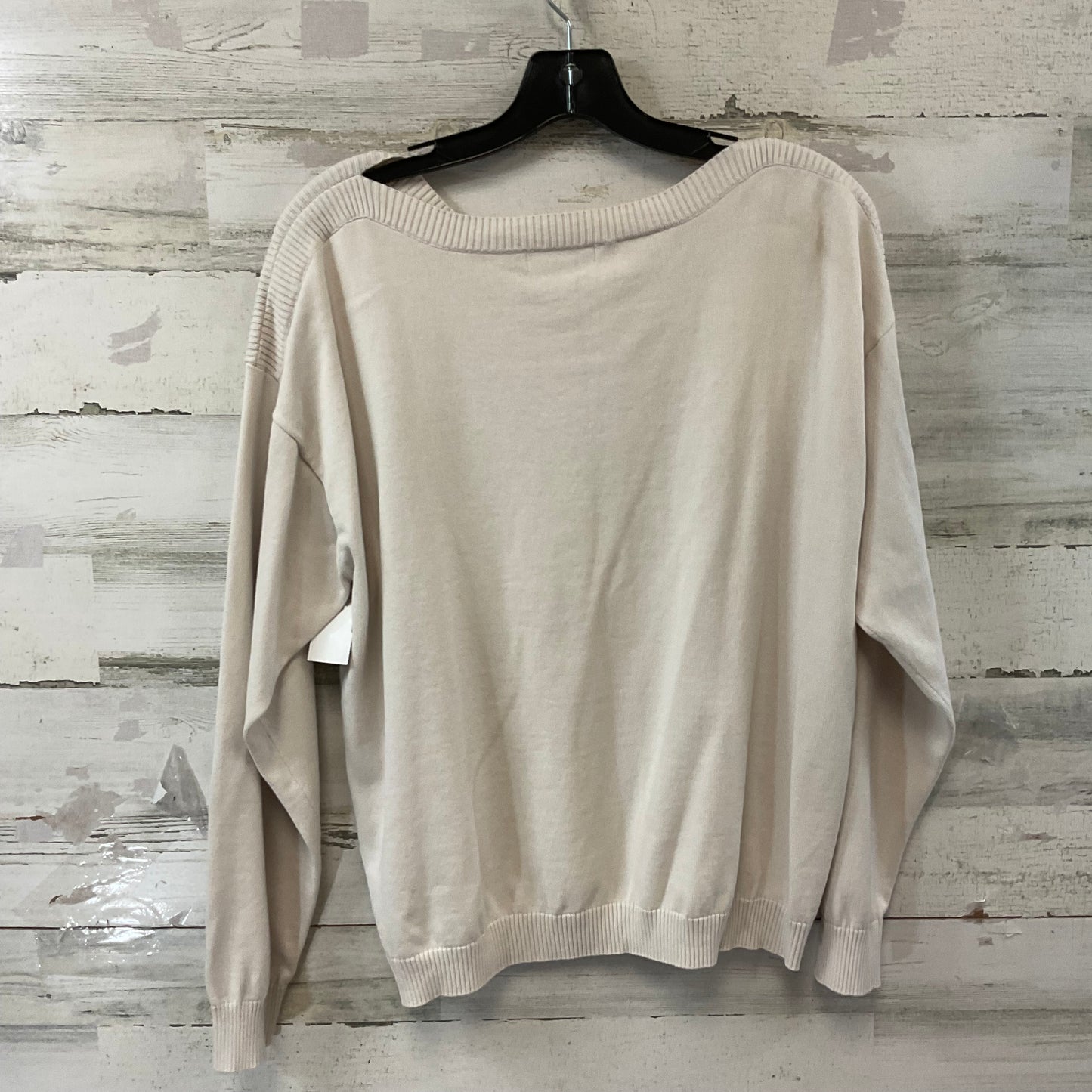 Top Long Sleeve By Barefoot Dreams In Cream, Size: L